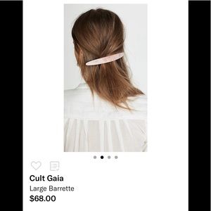 NIB Cult Gaia Large Pink Barette